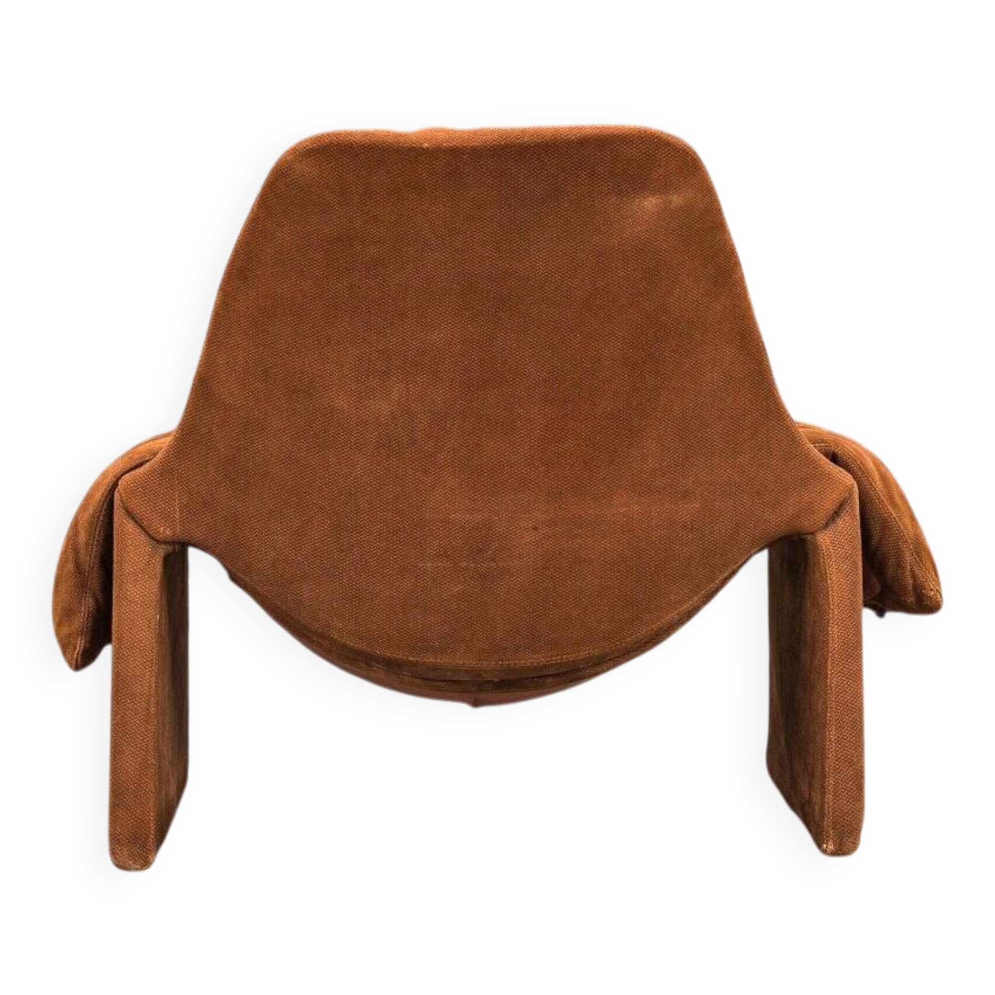 Proposals P60 leather lounge chair by Vittorio Introini for Saporiti, Italy, 1960s
