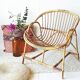 Adult 60s rattan basket Chair