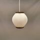 Pleated hanging lamp model Pearl Shade, produced by Hoyrup Light and designed by Lars E Schøiler