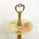 Onyx standing ashtray - gold metal