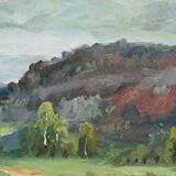 Carl Stenshammar, Swedish Landscape, 1950s, Oil on Canvas, Framed