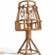 Bamboo and Rattan Table Lamp, Mid-Century Modern, 1960s Style