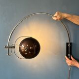 Herda space era eyeball arc wall lamp