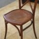 Paire de chaises bistrot en bois courbé 1950
