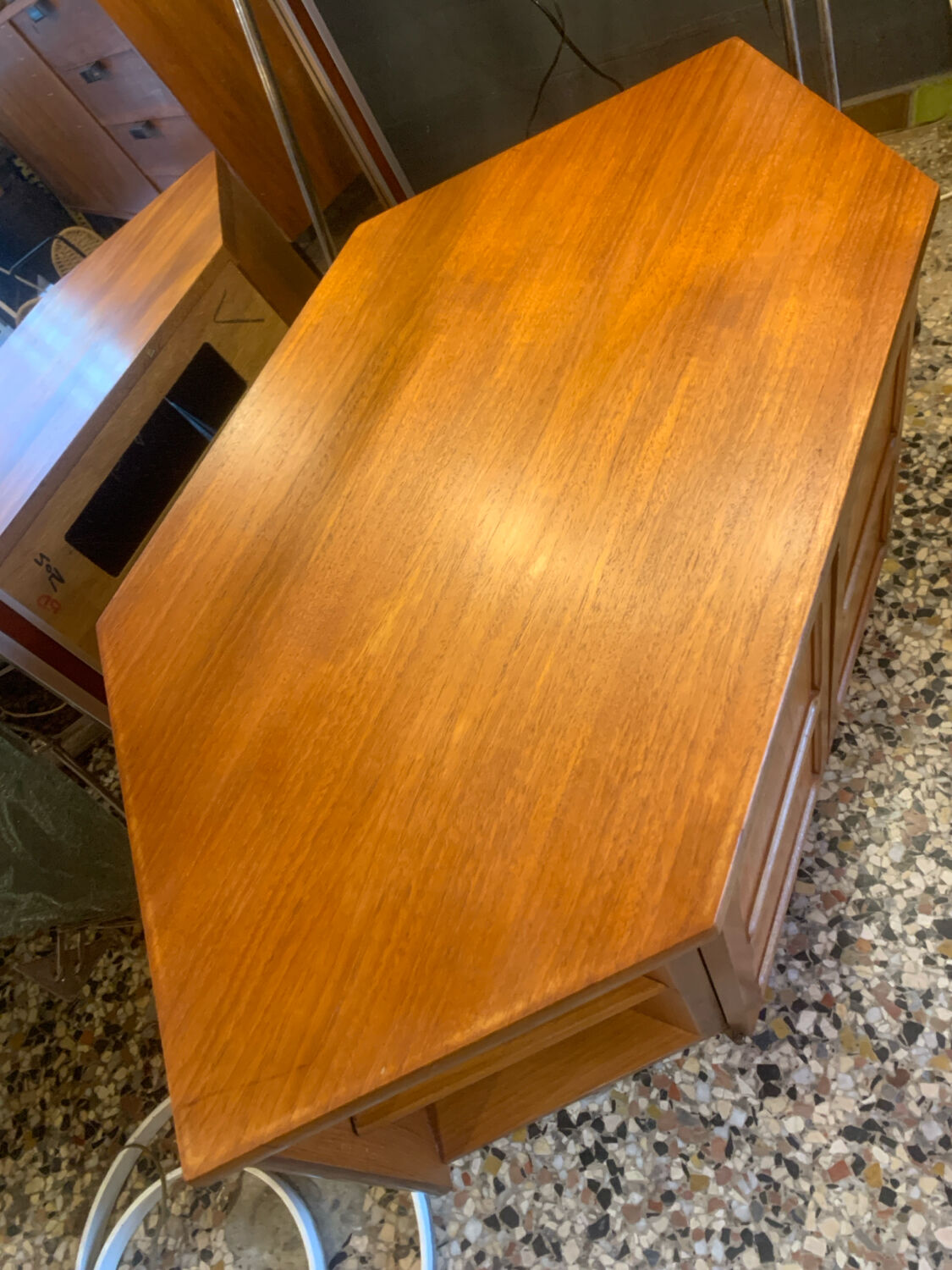 Nathan Furniture low corner unit in teak