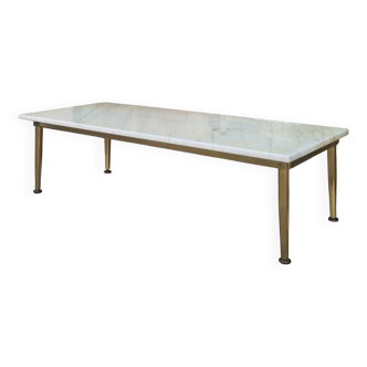Large vintage marble coffee table, 1960s design