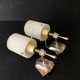 Pair of vintage perspex wall lamps