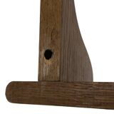 Vintage oak wall rack book shelf 1960s wood minimalist design