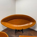 3 glazed ceramic dishes