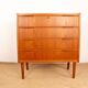 Danish chest of drawers with 4 drawers in teak by Henning Jørgensen for Fredericia.