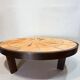 Roger Capron Herbier coffee table signed—vintage ceramic, Vallauris