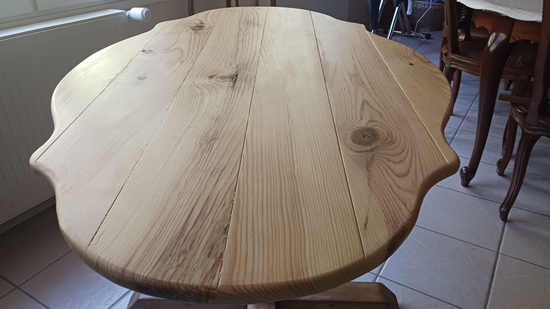 Table violon, fabrication par moi-même