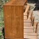 Vintage chest of drawers compass feet