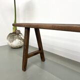 Antique bench in solid oak
