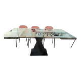 Extensible dining table (180-260) glass Roche Bobois