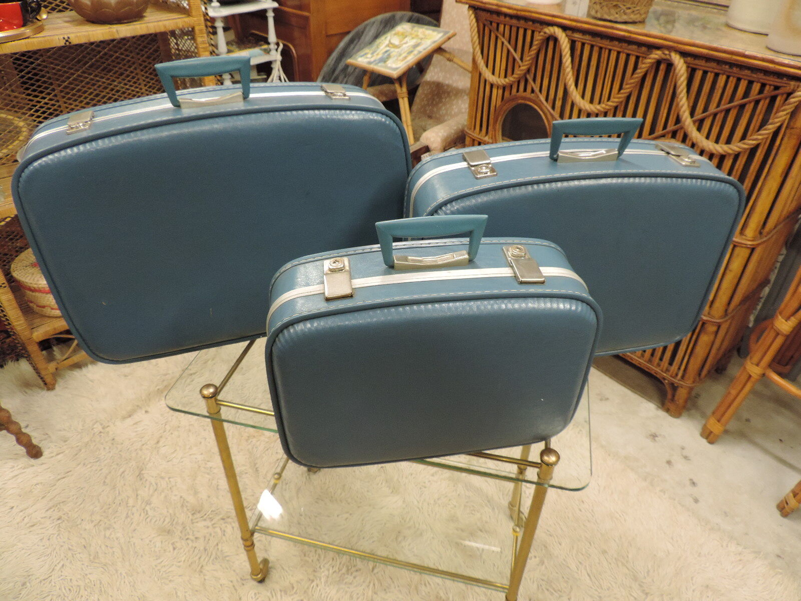 Set of three suitcases "Air France" 1960