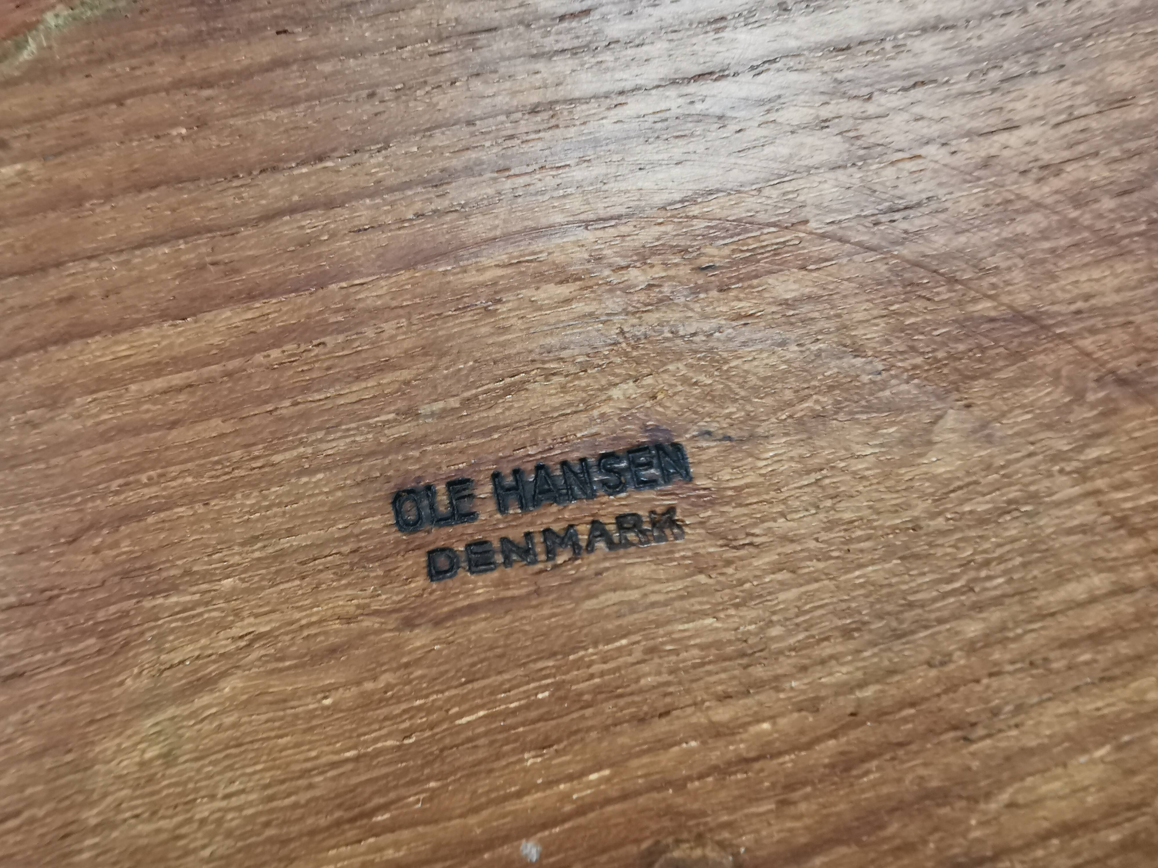 Wooden pipe holder with space to store tobacco in the middle Denmark 1960s
