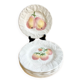 Barbotine Sarreguemines plates
