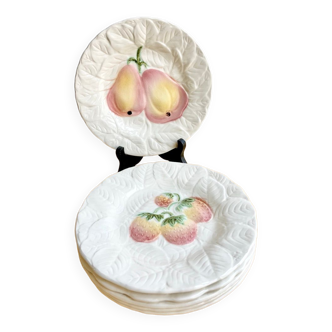 Barbotine Sarreguemines plates