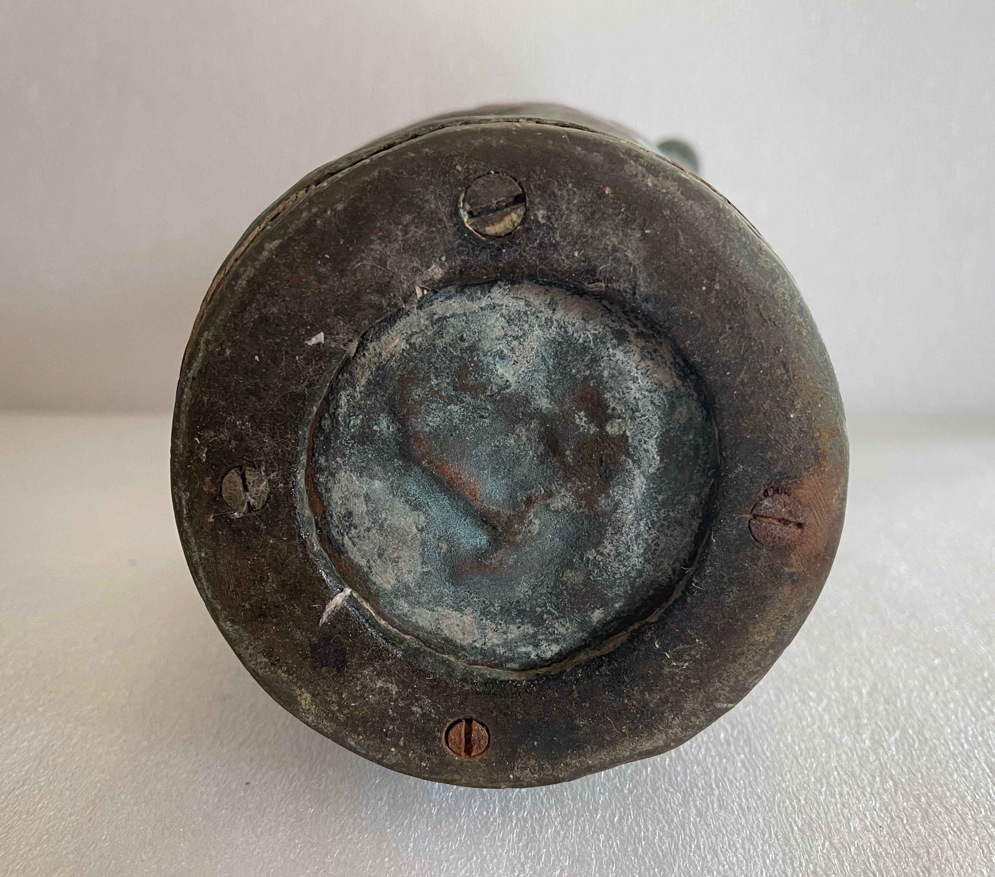 Tinned copper slave gargoulette XVII or XVIII slavery triangular trade