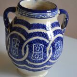 Large vase from the Serghini workshop, ancient Moroccan ceramics, first half of the 20th century.