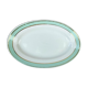 Ravier luneville "dauphine" porcelaine blanc vert