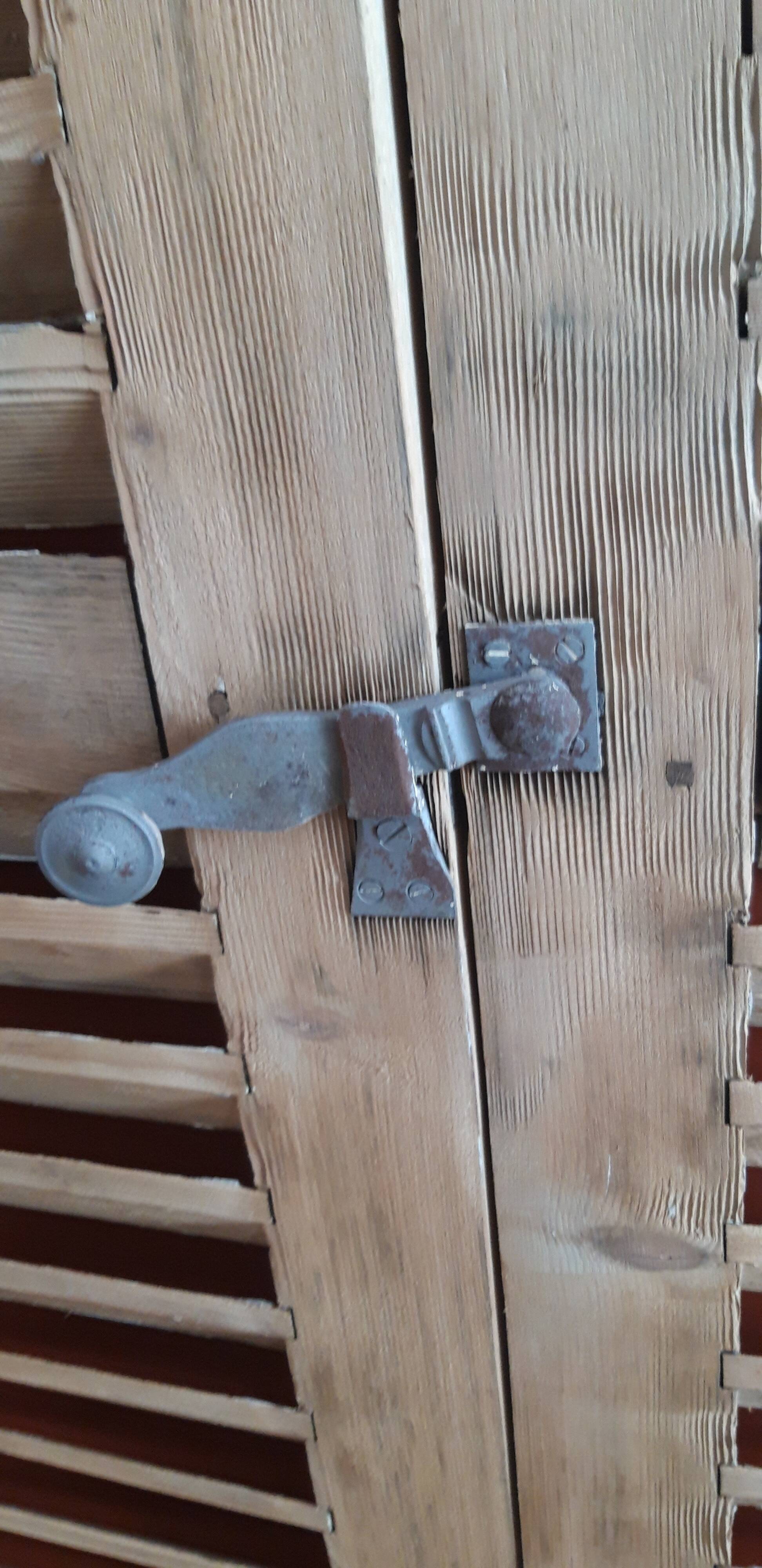 Pair of old unwrapped shutters