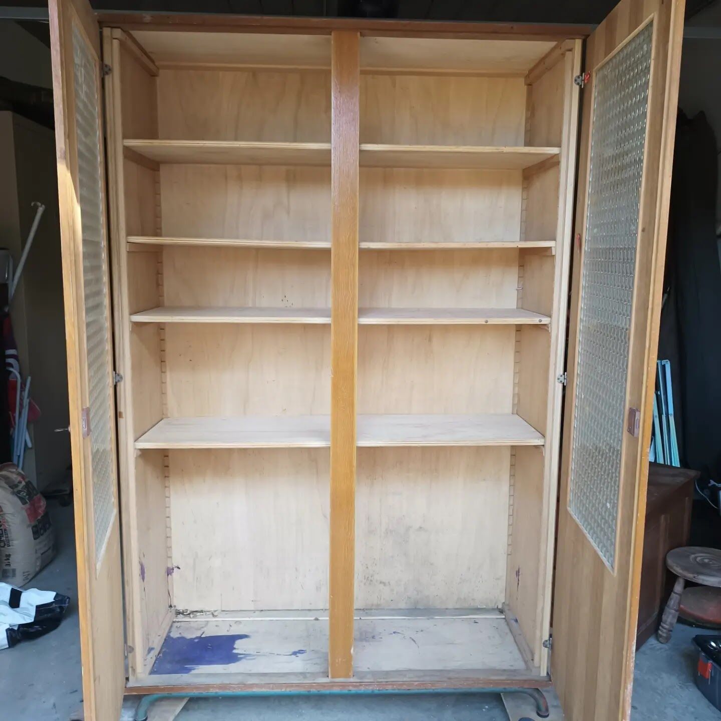 Vintage school cabinet