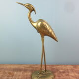 Vintage brass heron
