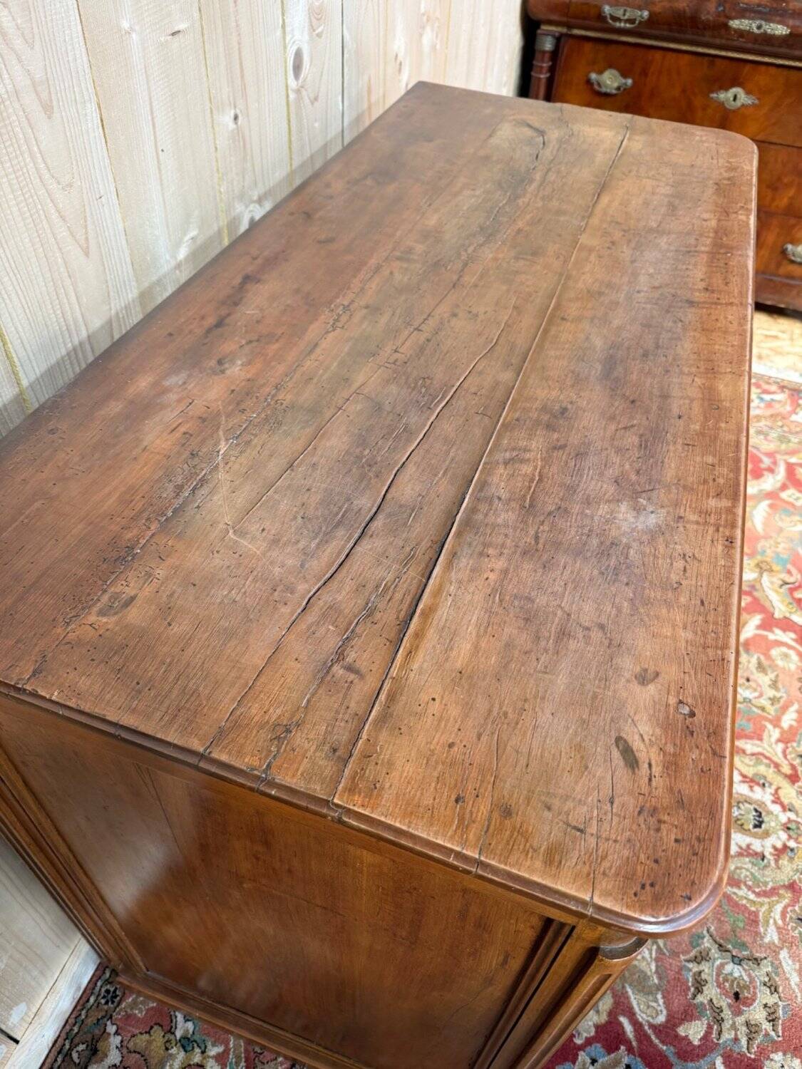 Louis XVI style buffet in solid cherry wood.