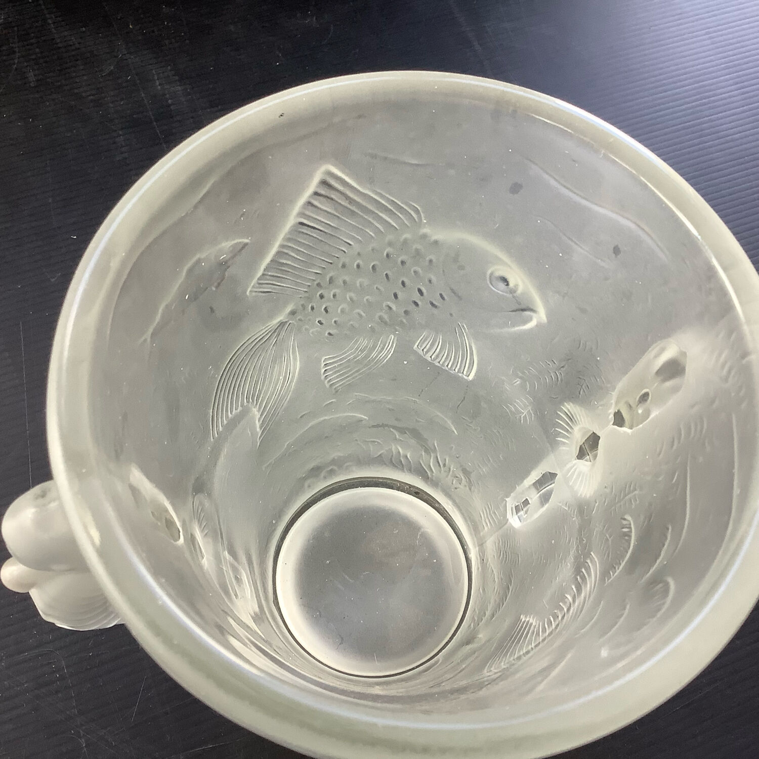 Barolac Vase hippocampe Josef Inwald Barolac Bohème Art Déco 1930 Verr