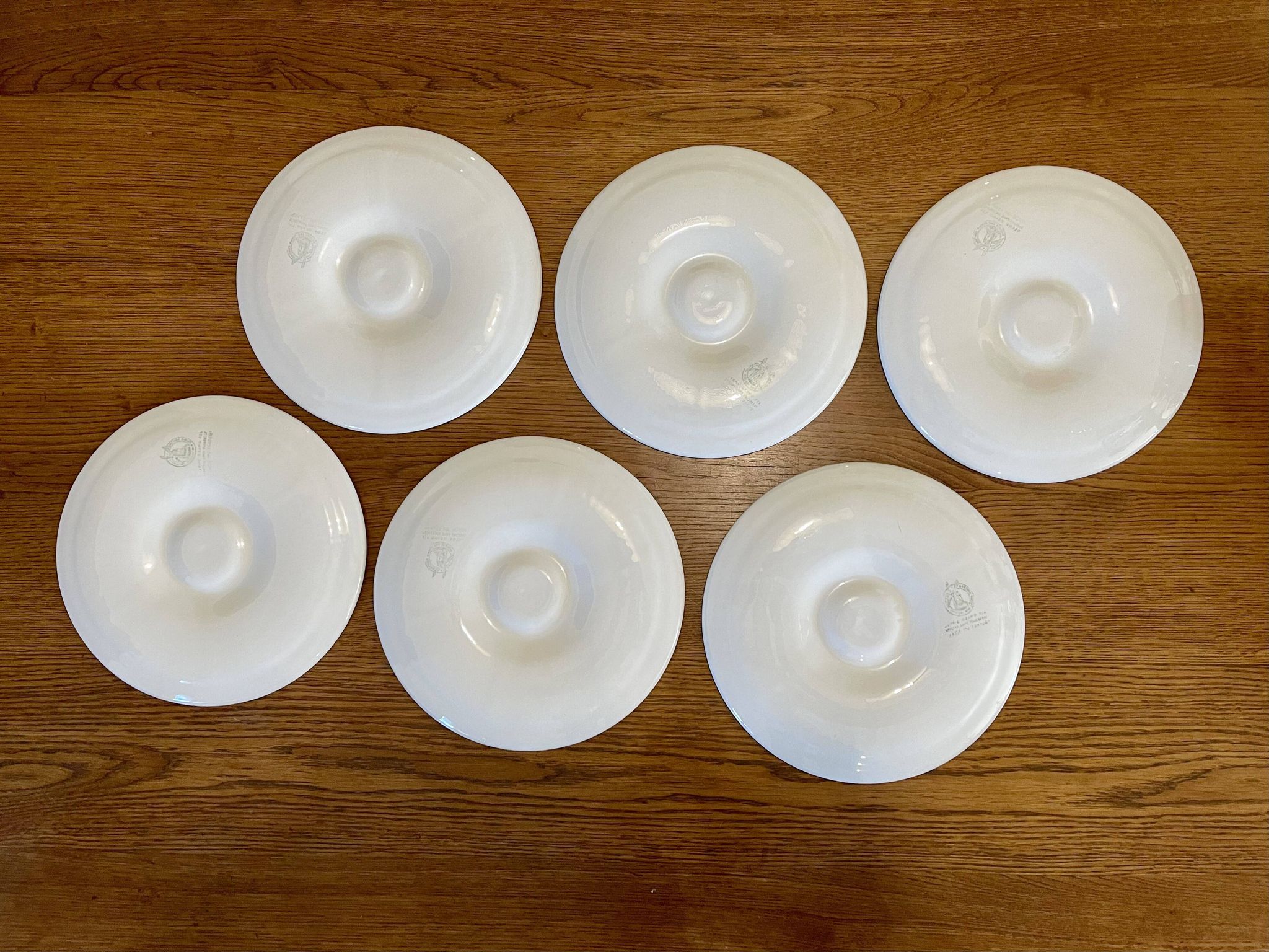 Lot de 6 assiettes à coquillages