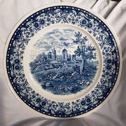 Grand plat de service rond en porcelaine Château Bleu de Villeroy & Boch