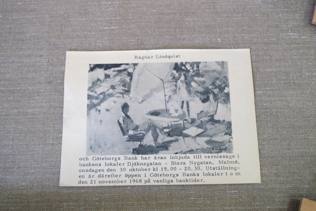 Ragnar Lindquist, Swedish Modern Landscape, 1960s, Oil on Canvas, Framed