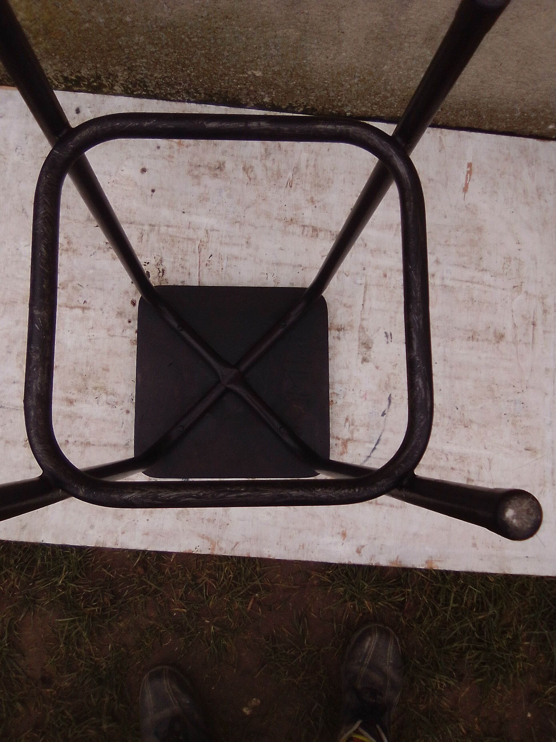 Ideal metal stool loft indiustriel H 65 cm