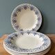 Set of 5 hollow plates Terre de Fer R&A Salins, model Palmes