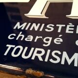 Hotel enamelled plate