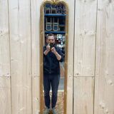 Petit miroir en bois doré de style Napoléon III