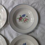 Set of 6 VF Paris soup plates