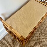 Vintage Rattan Toy Box