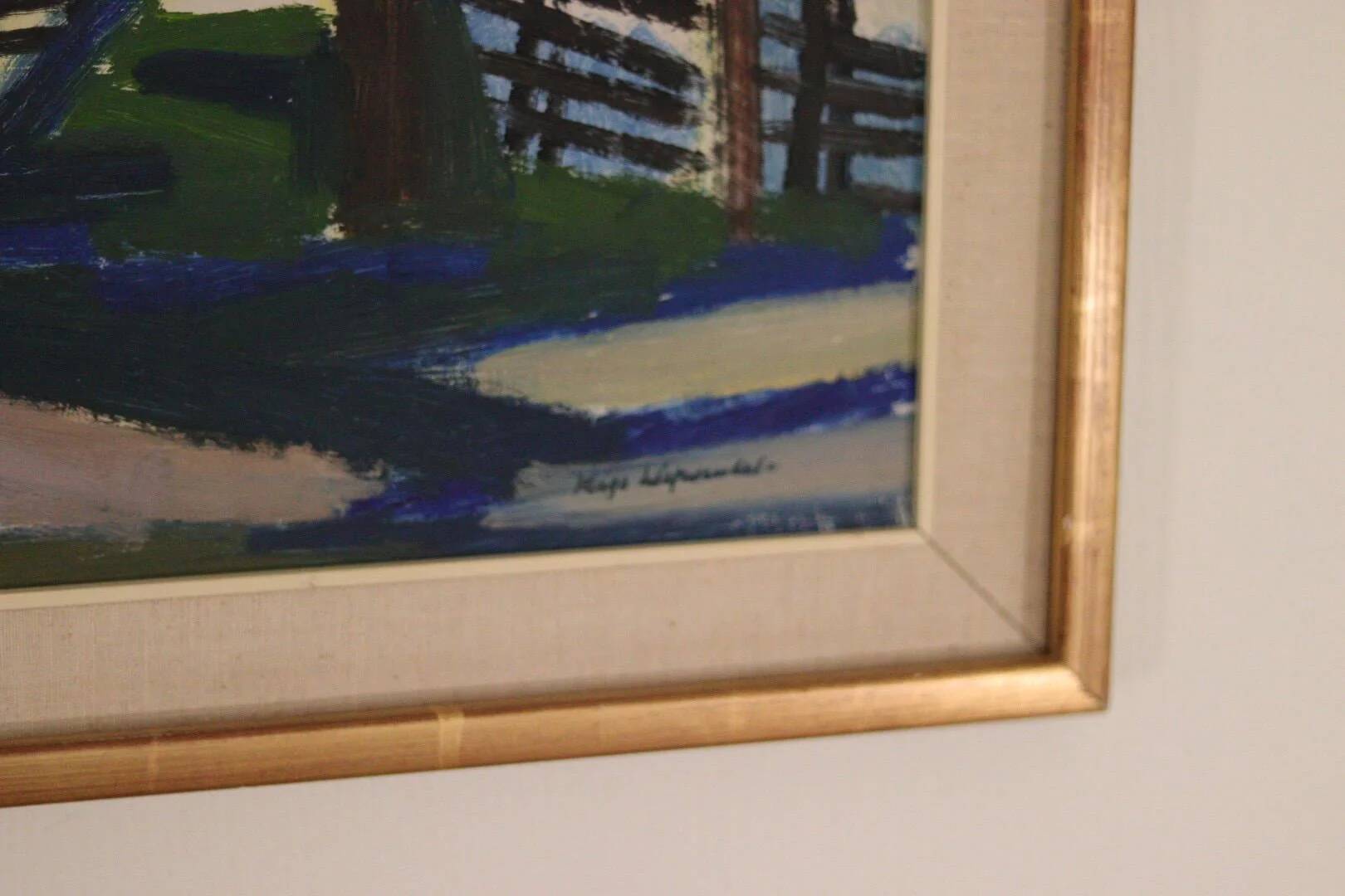 Winter day in the garden by Kåge Liefwendal 1960s