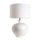 Base lamp round vase white-e27 lam.0365
