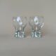 Vintage Set Of 2 Modernist Glass by Goran Warff for Kosta Boda