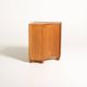 Scandinavian Elm Corner Cabinet, Mid-Century