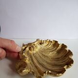 Shell shaped gilded bronze trinket tray small bowl