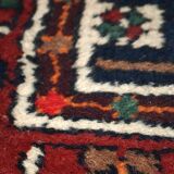 Tapis Vintage Hamadan en Laine (74cm x 140cm), Années 1970, Élégance Tradit