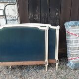 Blue velvet bed