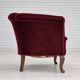 1960s, Danish lounge chair, furniture velour, beech wood legs, original condition.