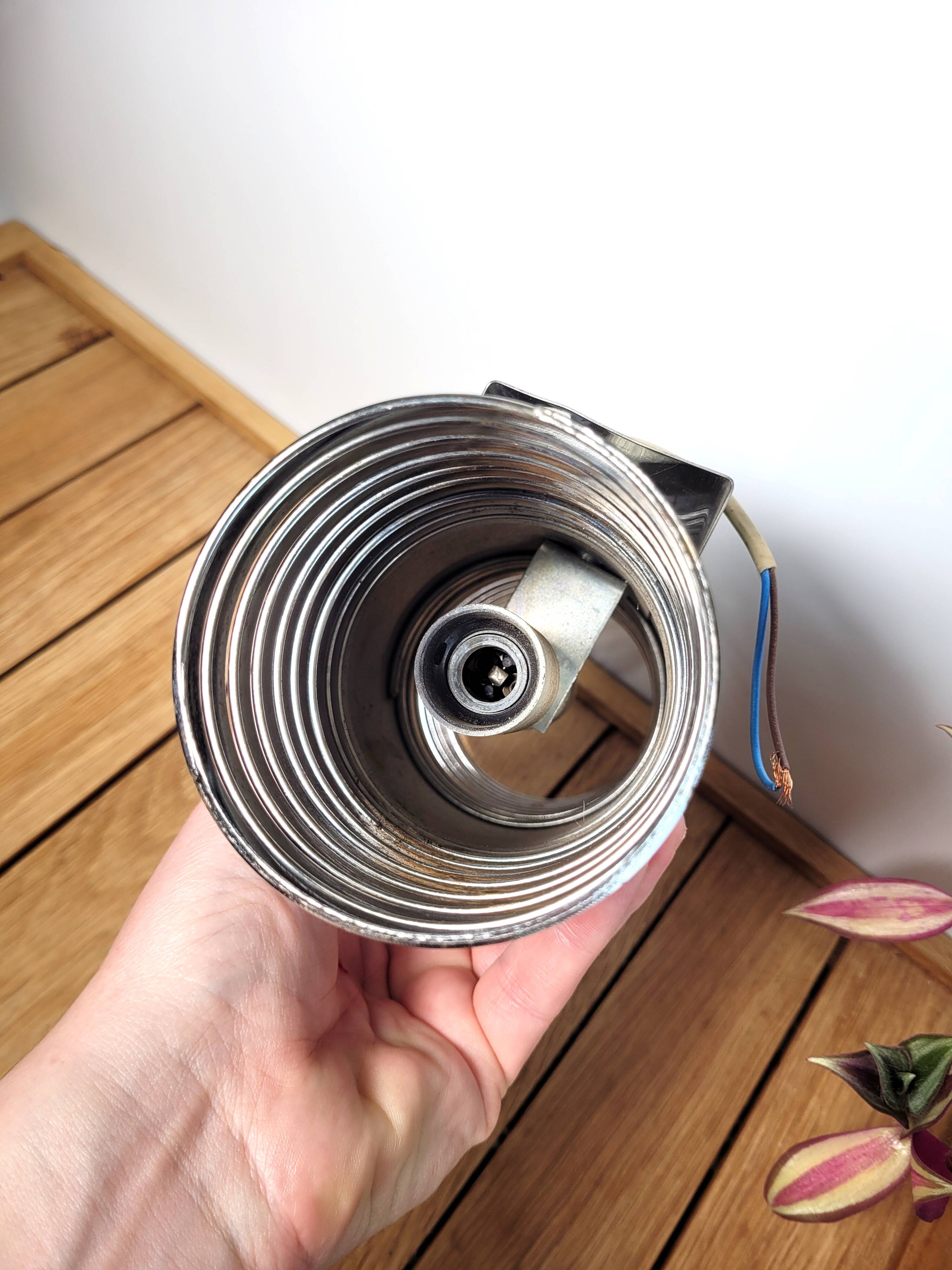 Vintage spring wall lamp 1970