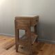 Vintage modernist bedside in oak 1950